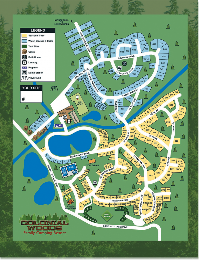 map Colonial Woods
