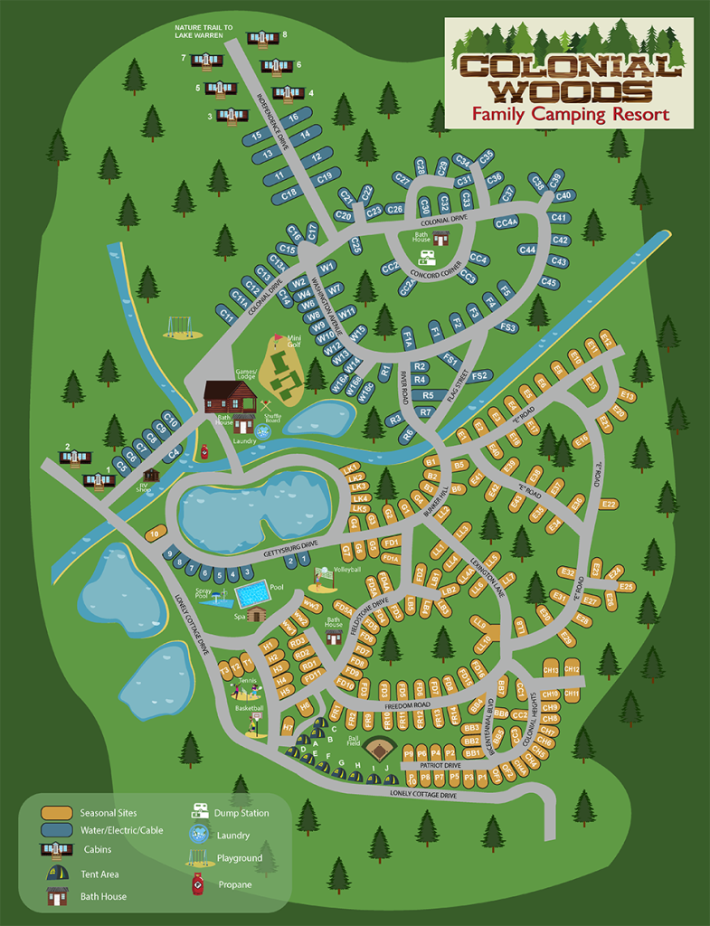 Colonial Woods Map 2022 Colonial Woods